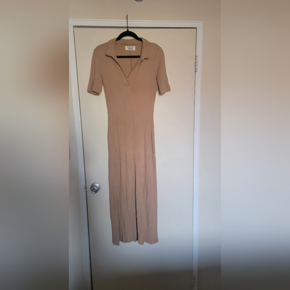 Reformation Dresses & Skirts - Reformation Brown Ribbed Maxi Dress Size M